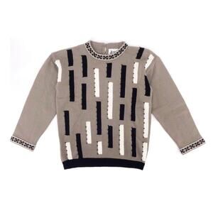 90s geometric print sweater 1990s vintage